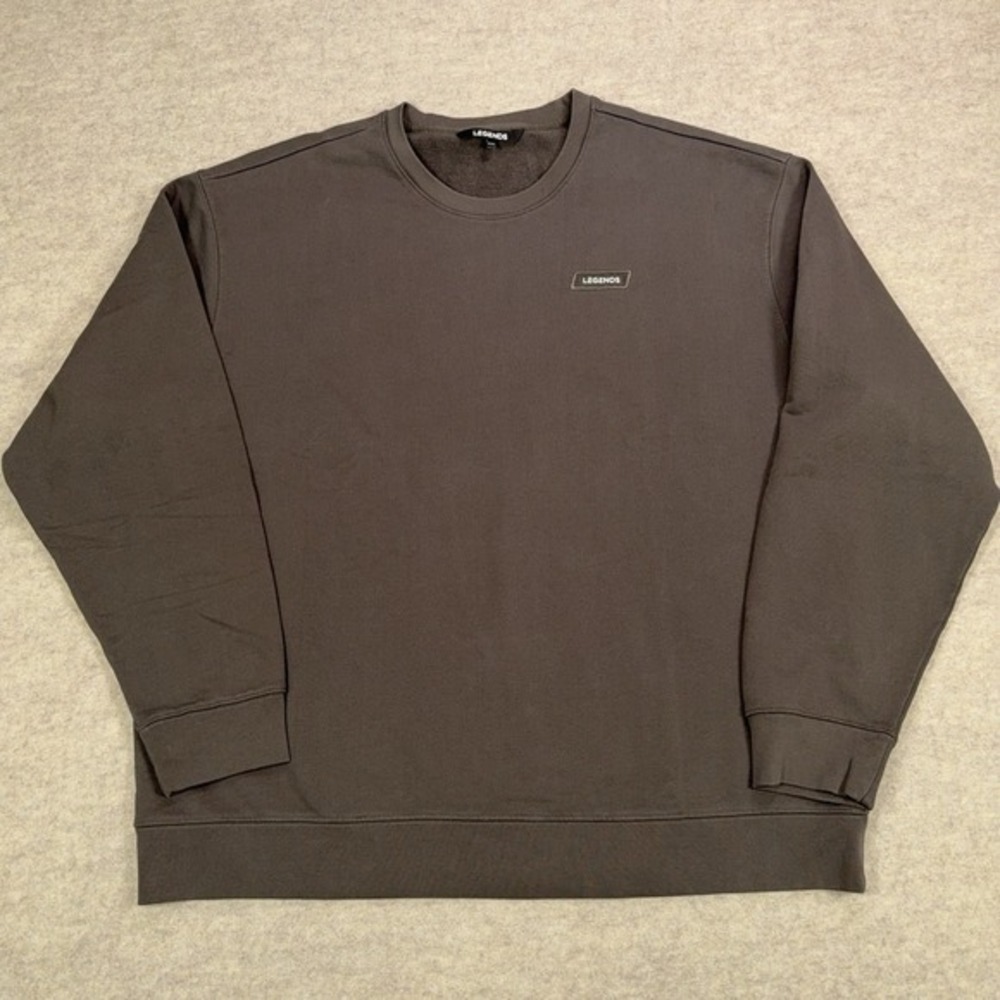 Legends Fairfax Crewneck Sweatshirt Mens 2XL Umber Gray Sweater Gym Athleisure‎